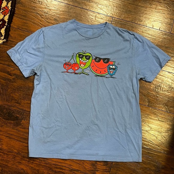 The Unbranded Brand Other - Vintage 90s Y2K Jolly Rancher Candy Blue Tshirt - Best For Size Med/Large